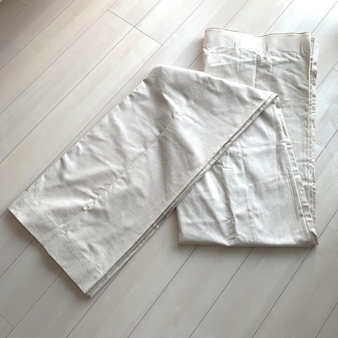 Cotton＆Linen 天然素材100％使用のナチュラルカーテン 大サイズ