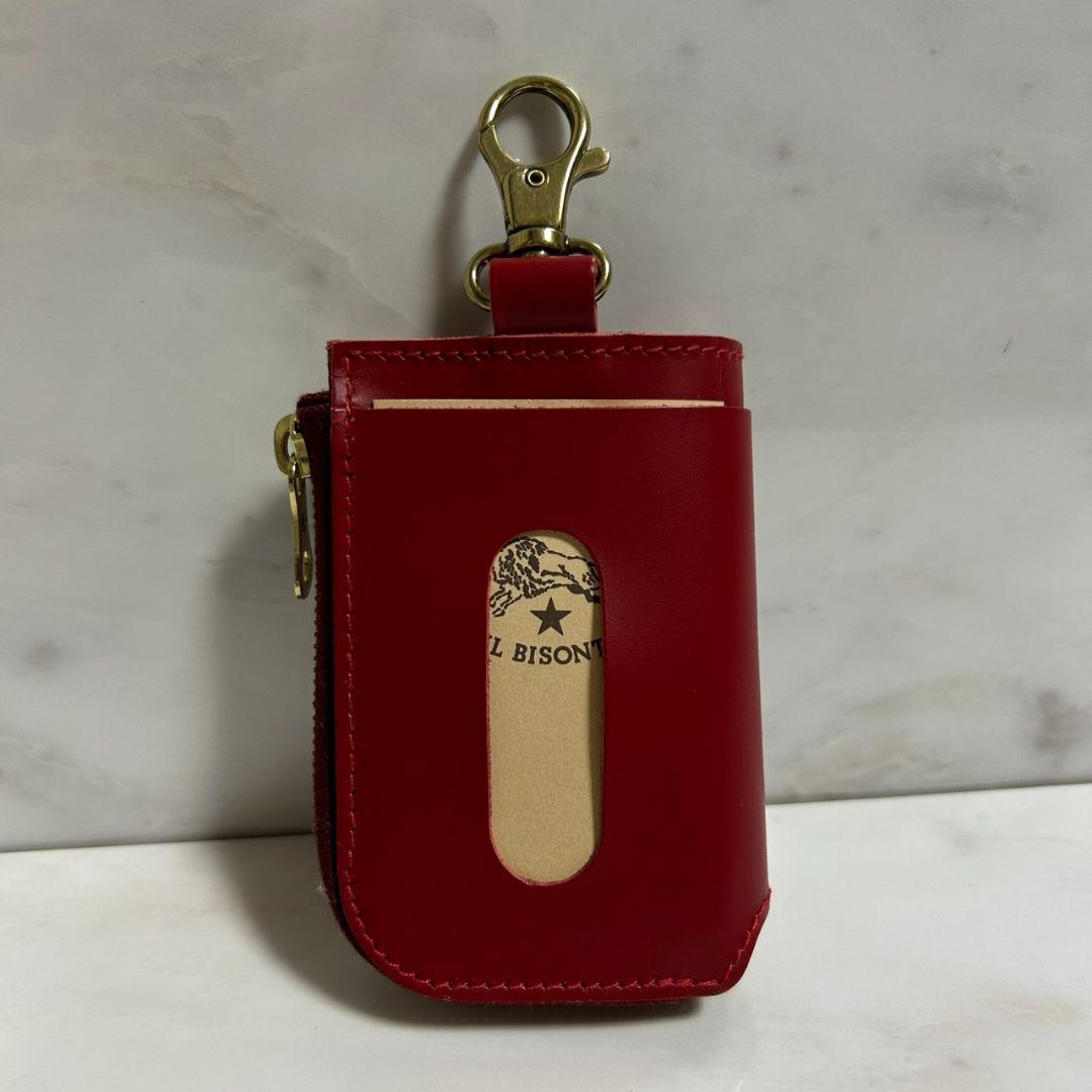 IL BISONTE 赤 レザー キーケース