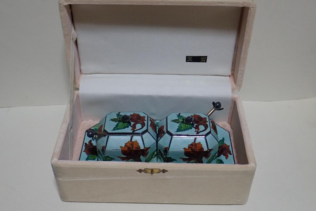 HD4301砂糖入れ銀七宝卓上