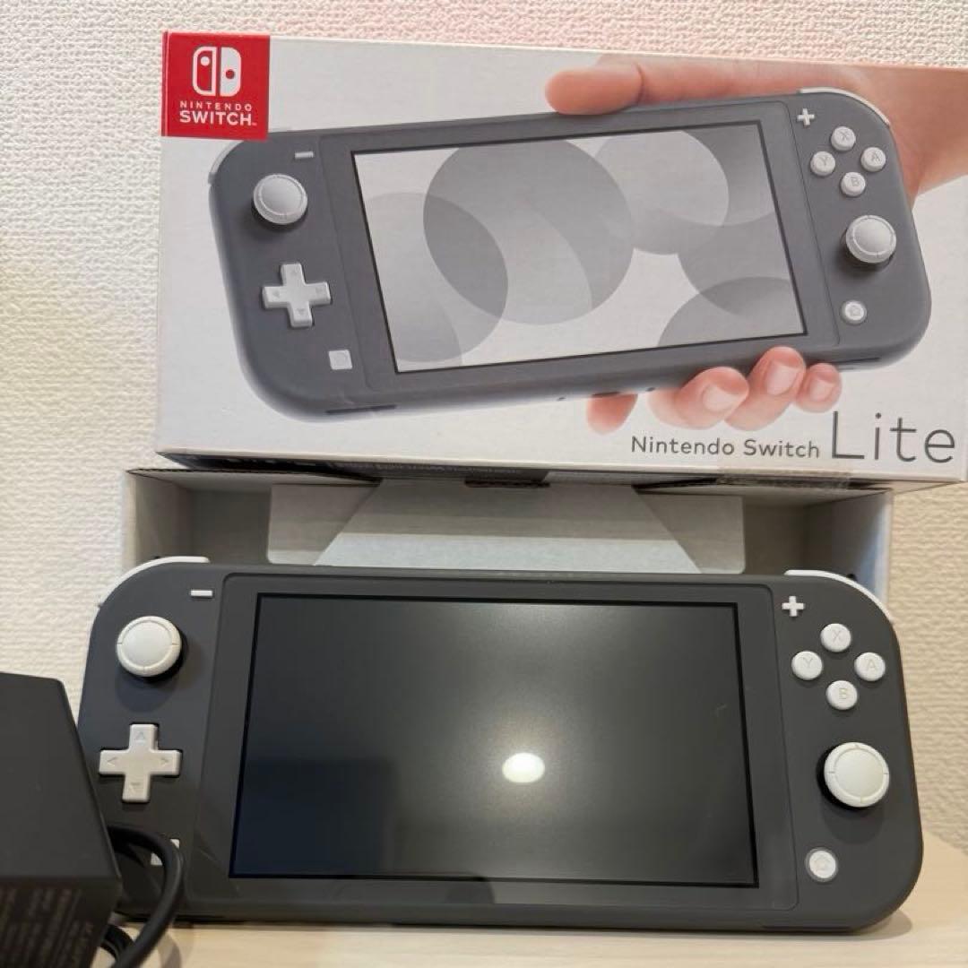 Nintendo Switch Lite グレー 本体 充電器・箱付き
