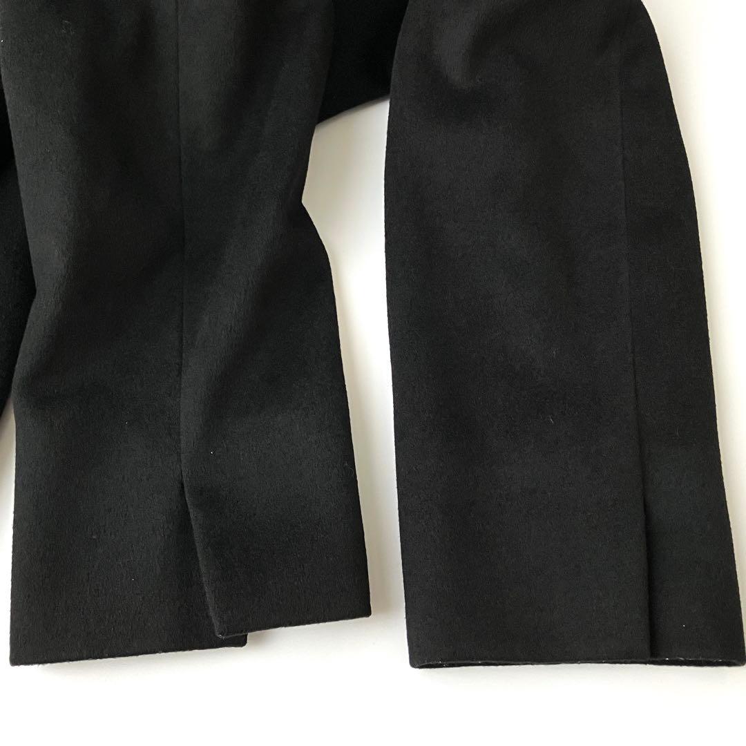 23区 ロロピアーナ ウールコート 44 大きいサイズ 黒 ベルト付き