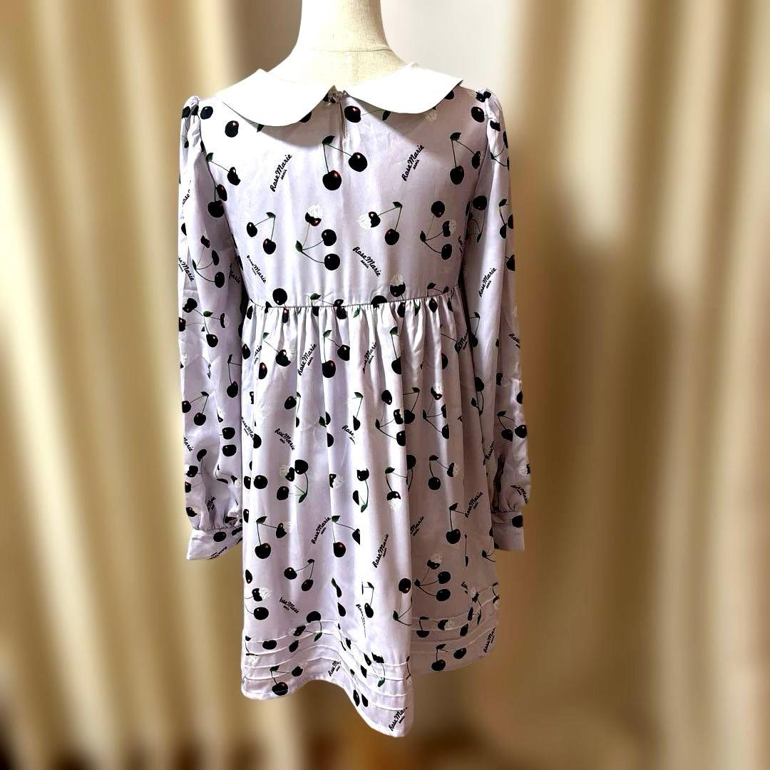 ローズマリーソワール⭐︎チェリー柄ワンピース