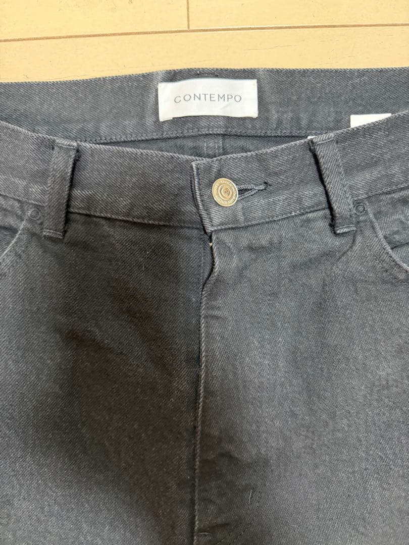 YAECA CONTEMPO MEN 草木染め ブラックデニム 日本製 L