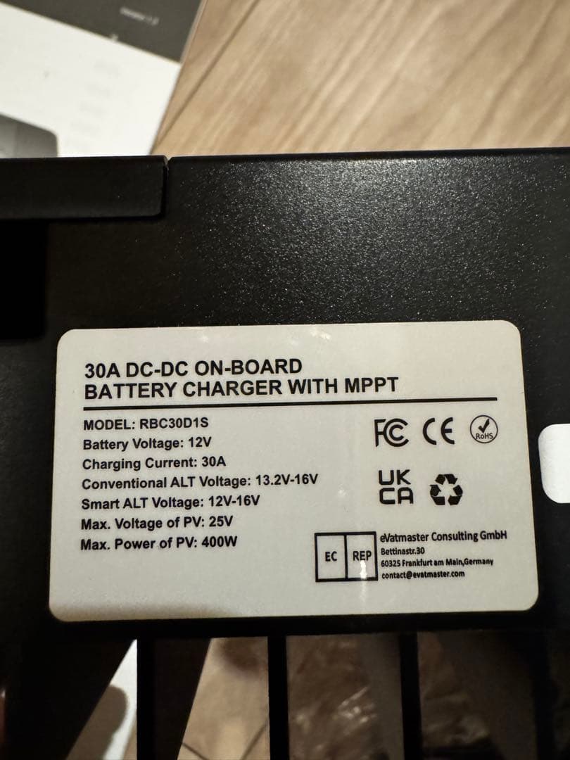 RENOGY 30A DC-DC充電器 RBC30D1S