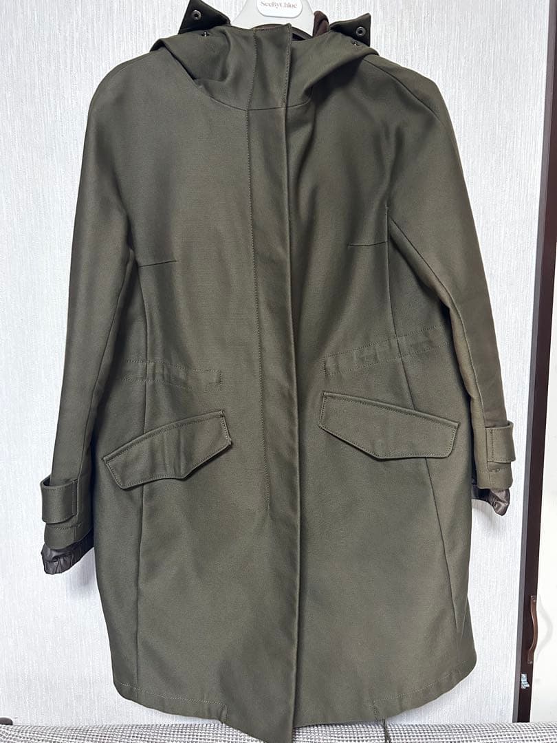 【P♡】Weekend MaxMara リアルファーベスト付きモッズコート