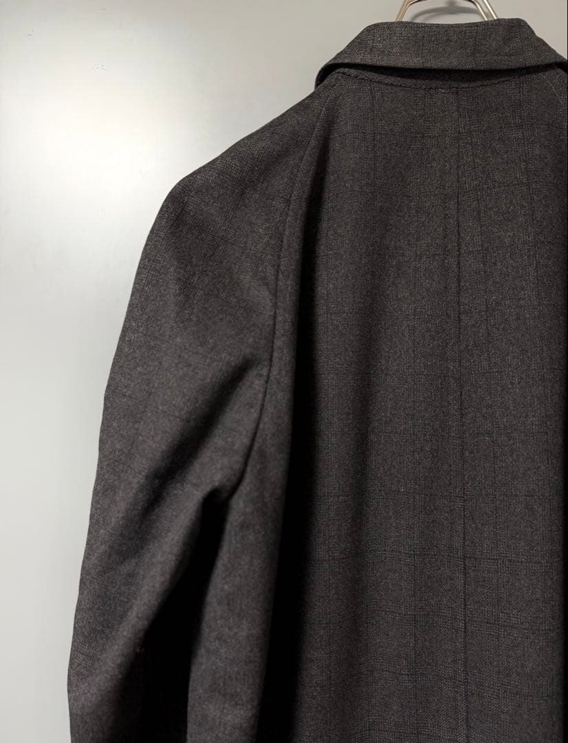 50s 60s ヴィンテージ ウールコート イタリア製グレー ロングコート 古着