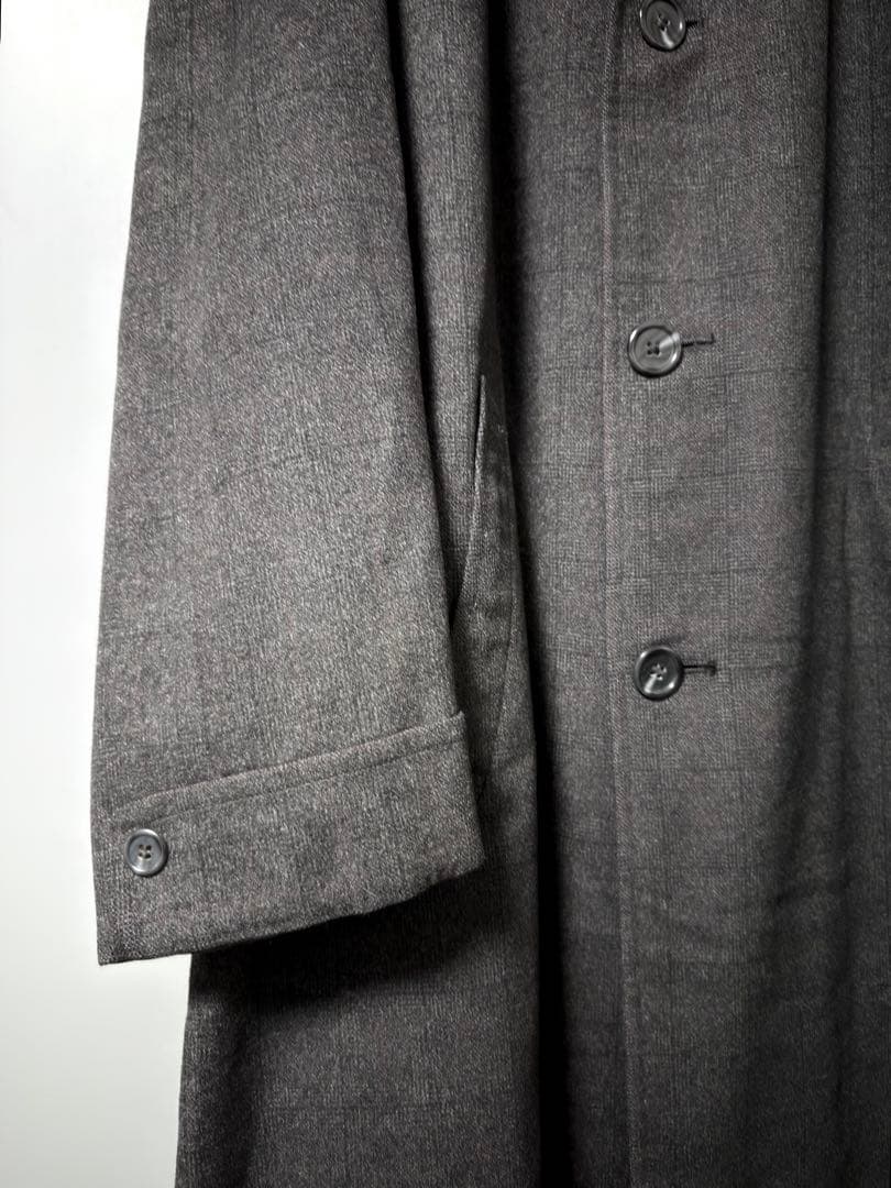 50s 60s ヴィンテージ ウールコート イタリア製グレー ロングコート 古着