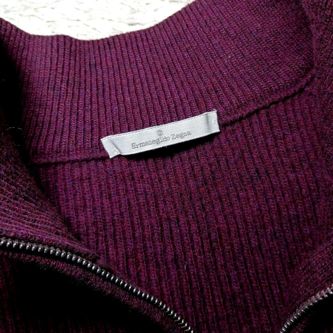 ★エルメネジルドゼニア★高級 ニット イタリア製 L エレガント 薄手