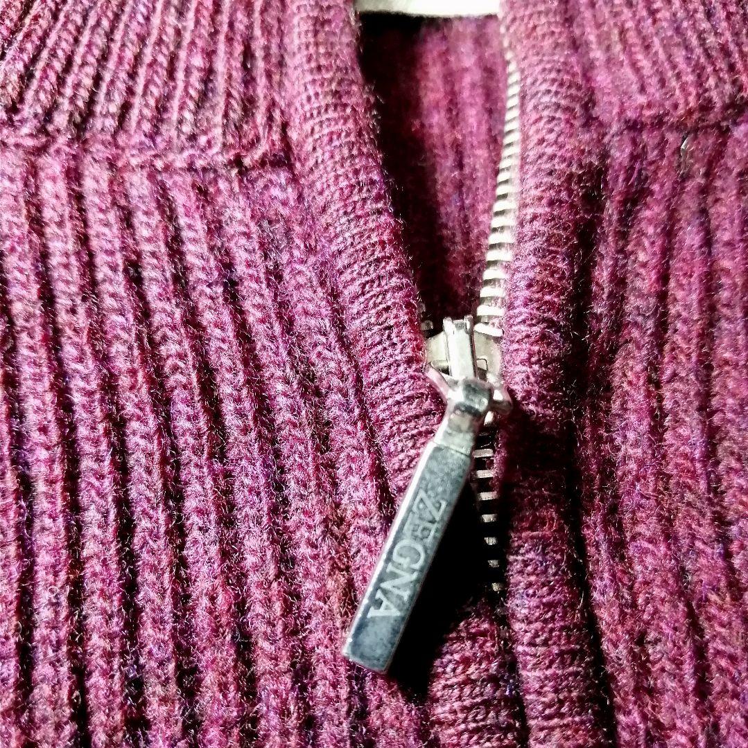 ★エルメネジルドゼニア★高級 ニット イタリア製 L エレガント 薄手