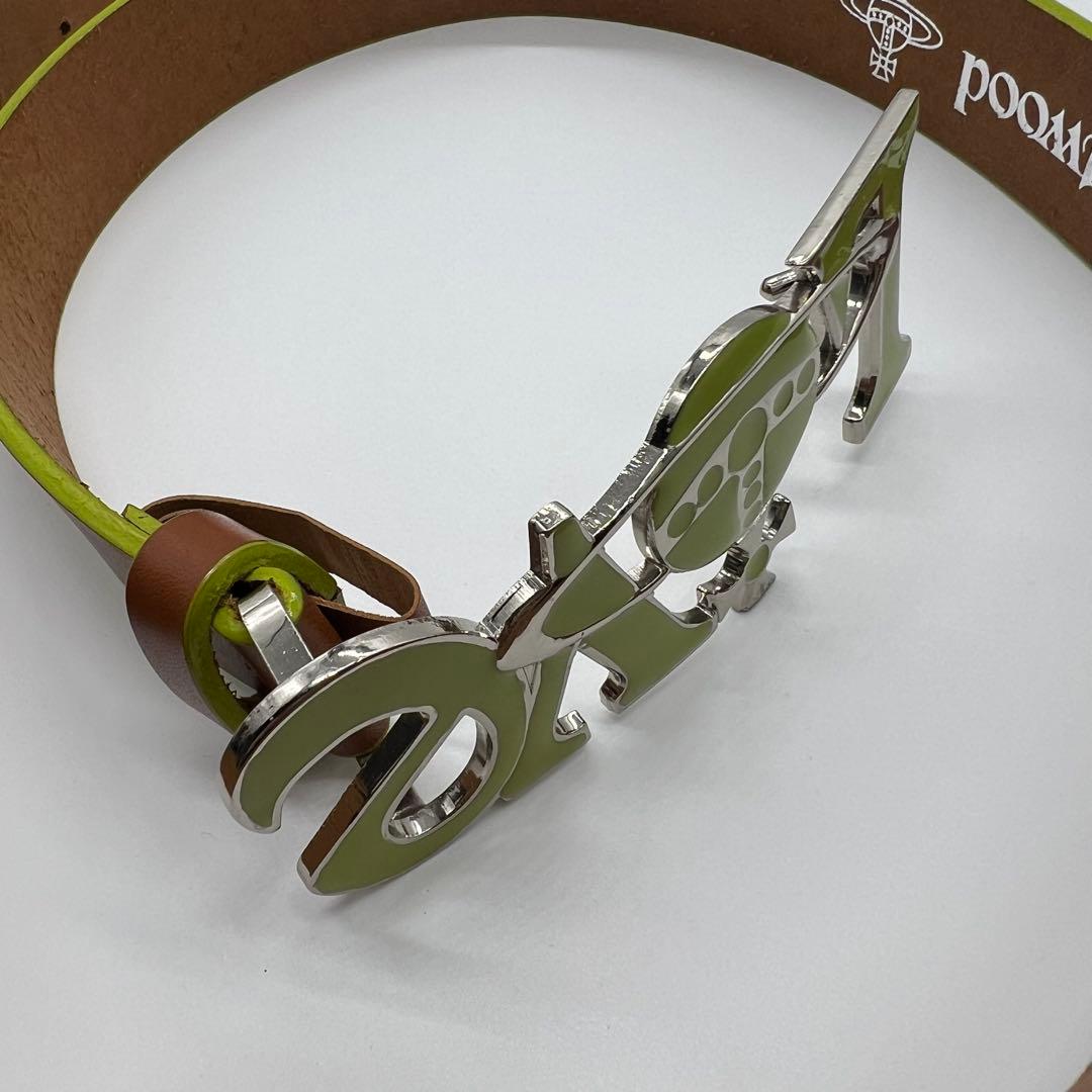 美品Vivienne Westwood Love ベルト グリーン 緑 ブラウン - メルカリ