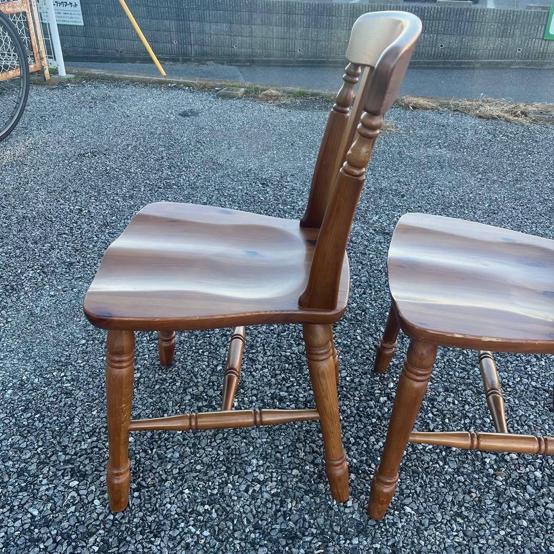 ①コスガ PROVINCE パイン無垢材 ダイニングチェア フレンチカントリー