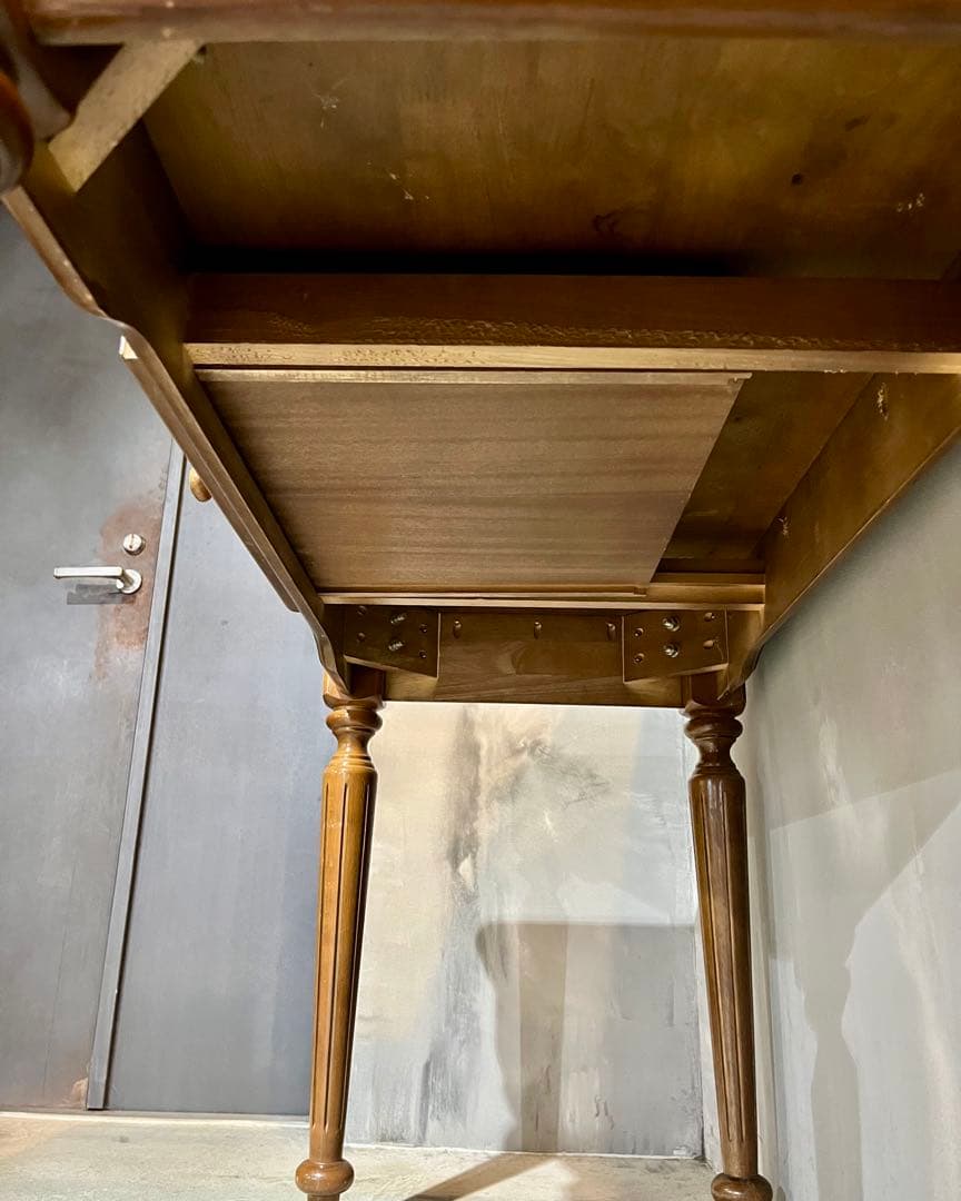 大晦日〜1/2限定価格　ヴィンテージ　ウッド　デスク テーブル　ドロワー