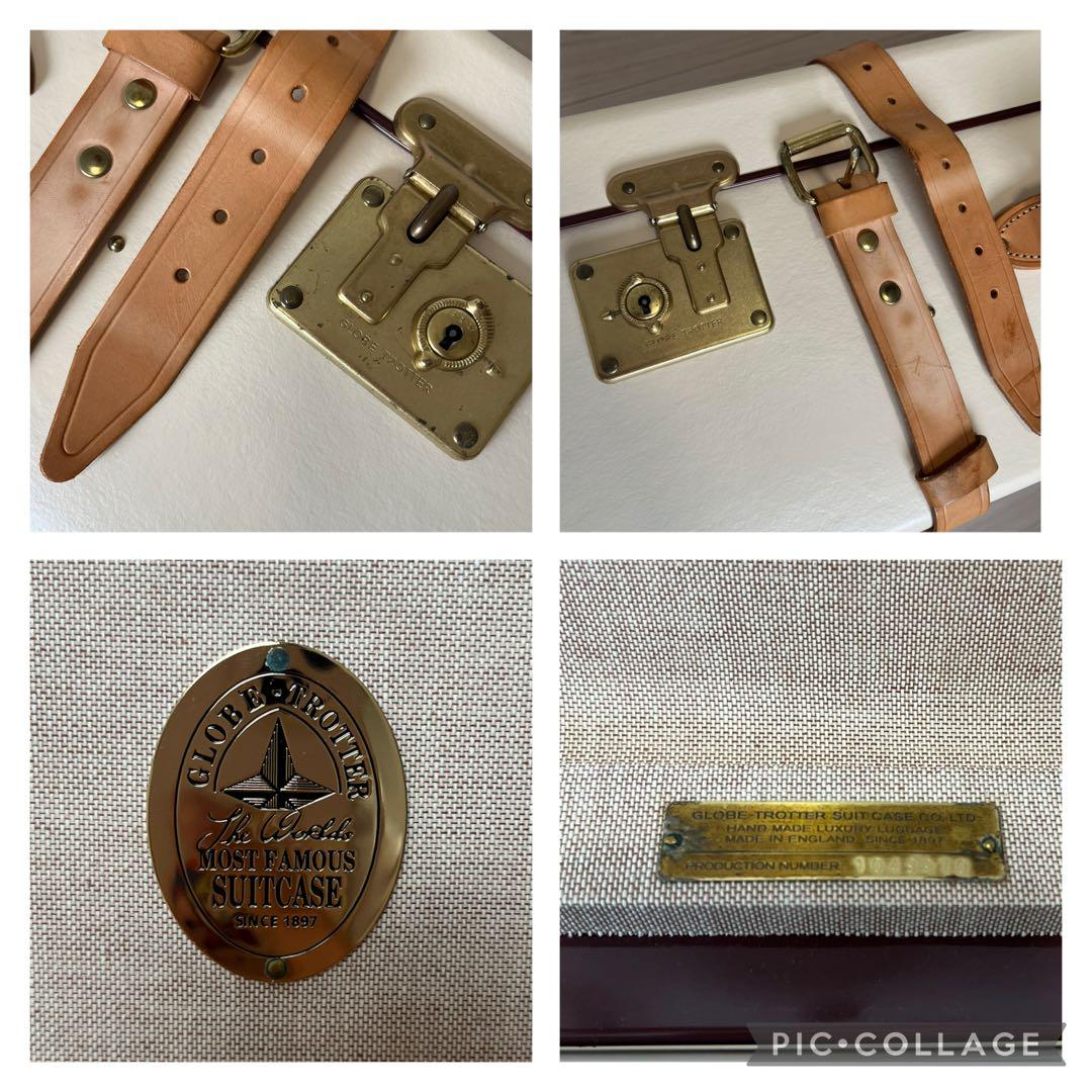 グローブトロッター アイボリー 大型キャリーケース