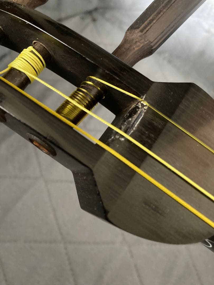 長唄三味線 丸打胴 撥2種 ハードケース付き