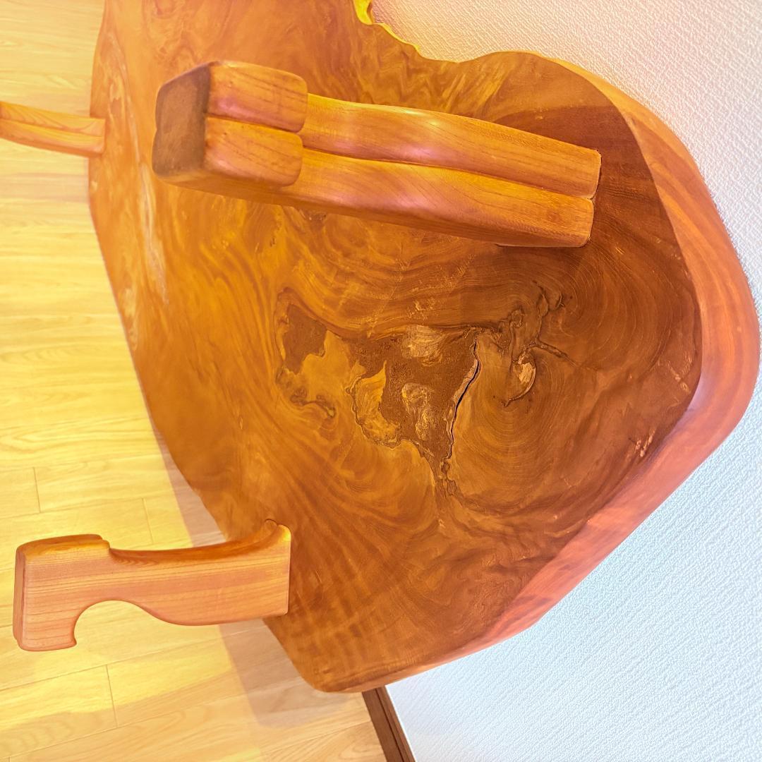 【teaページ】一枚板 座卓 ローテーブル 天然木 136cm 直接引取可