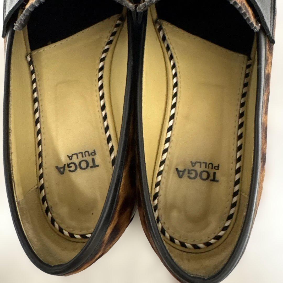 TOGA PULLA トーガプルラ レオパード 豹柄 ヒョウ柄　ローファー