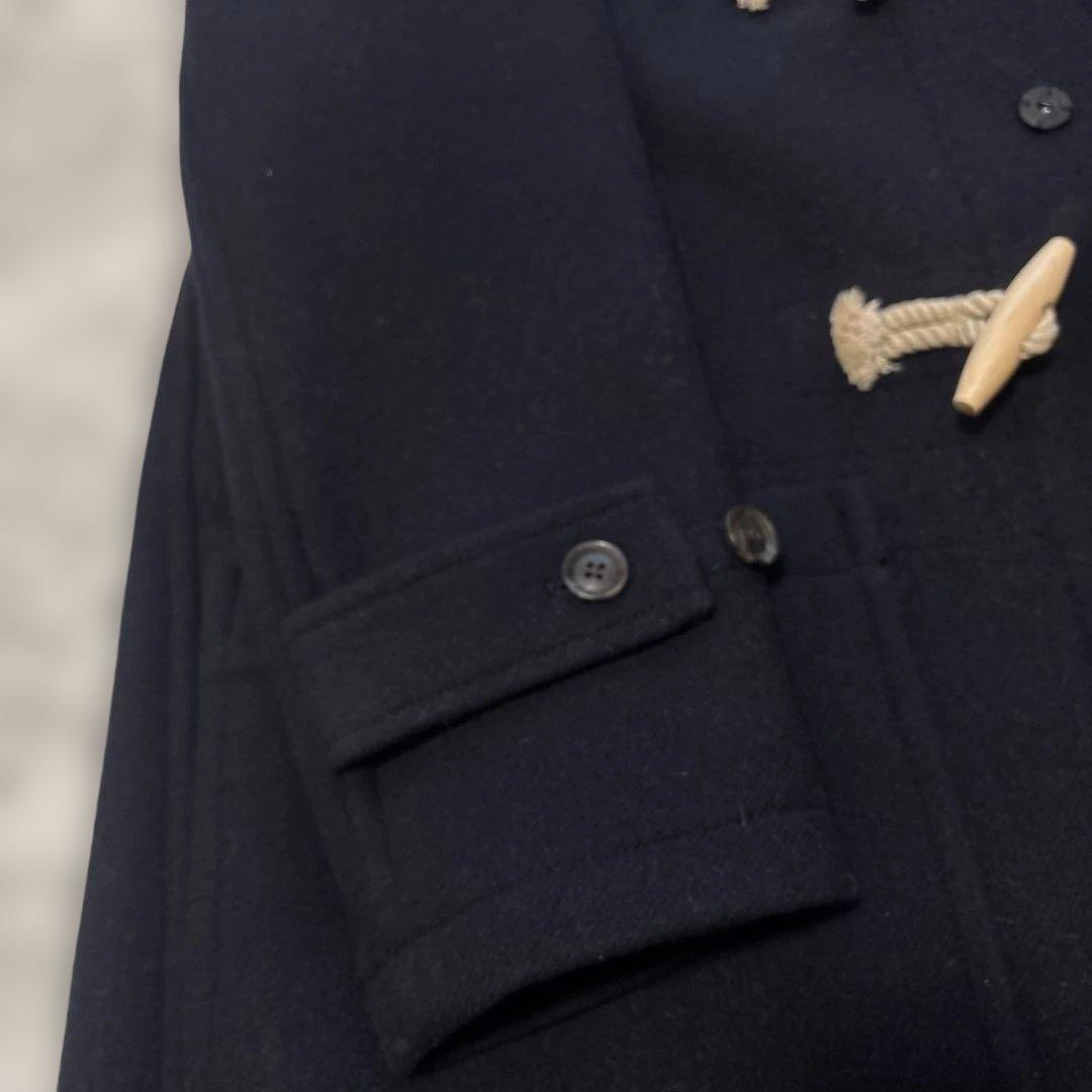 ネイビー ダッフルコート フード付き