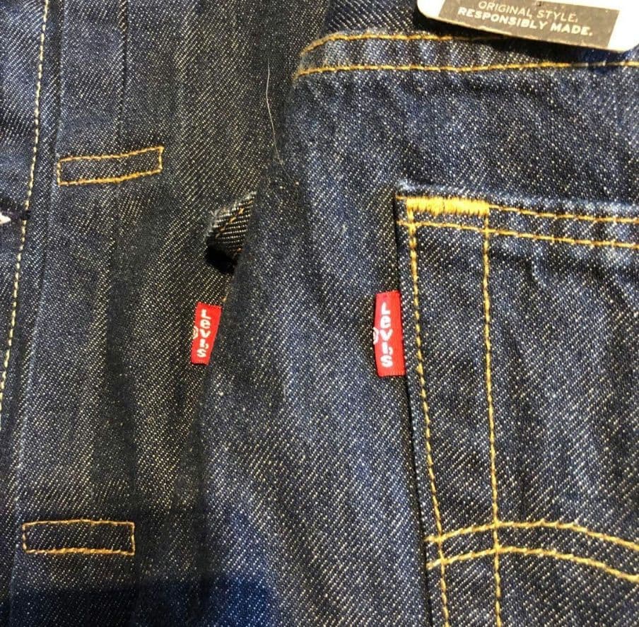 リーバイス 2ND トラッカーJKT M 501 セットアップ 濃紺 W33