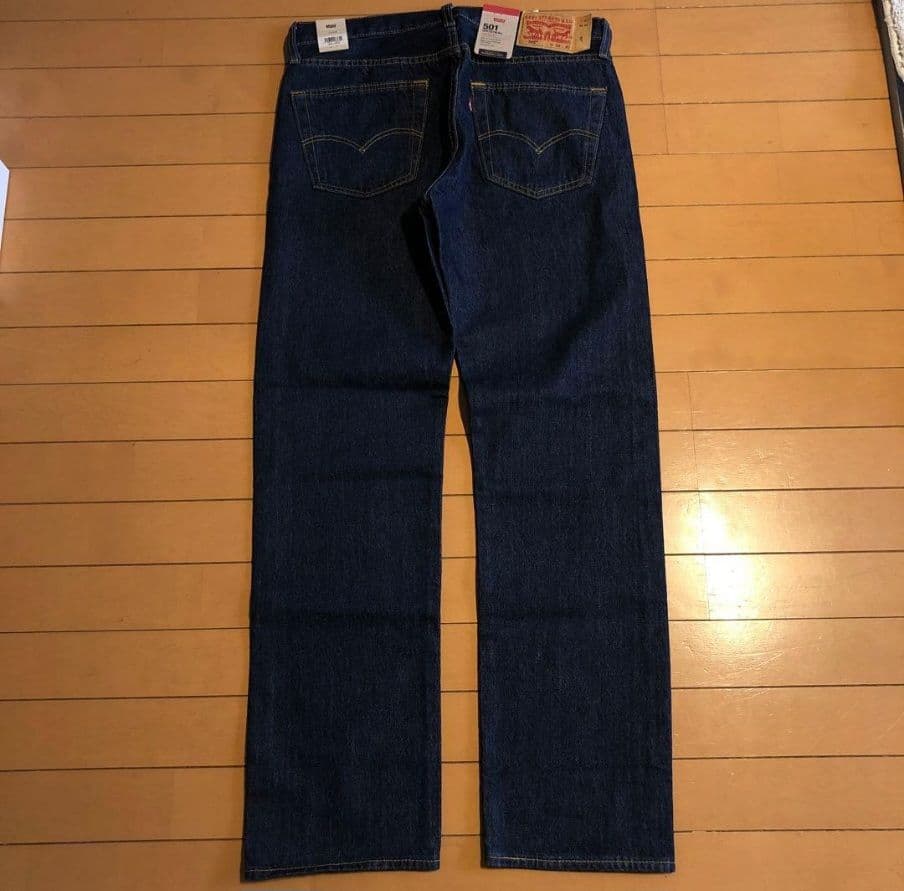 リーバイス 2ND トラッカーJKT M 501 セットアップ 濃紺 W33