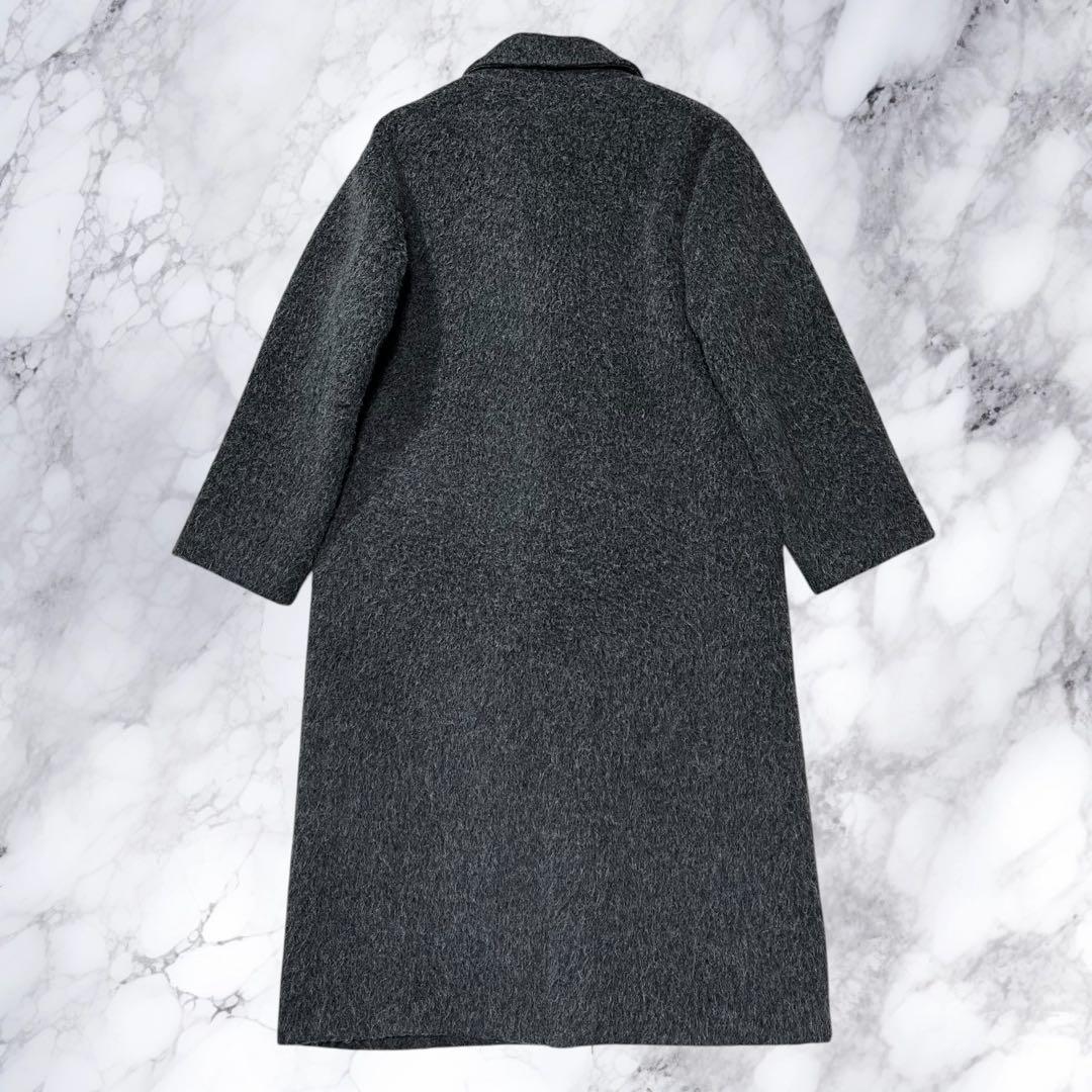 IENA イエナ チェスターコート ウール アルパカ モヘア シャギー 灰色 M