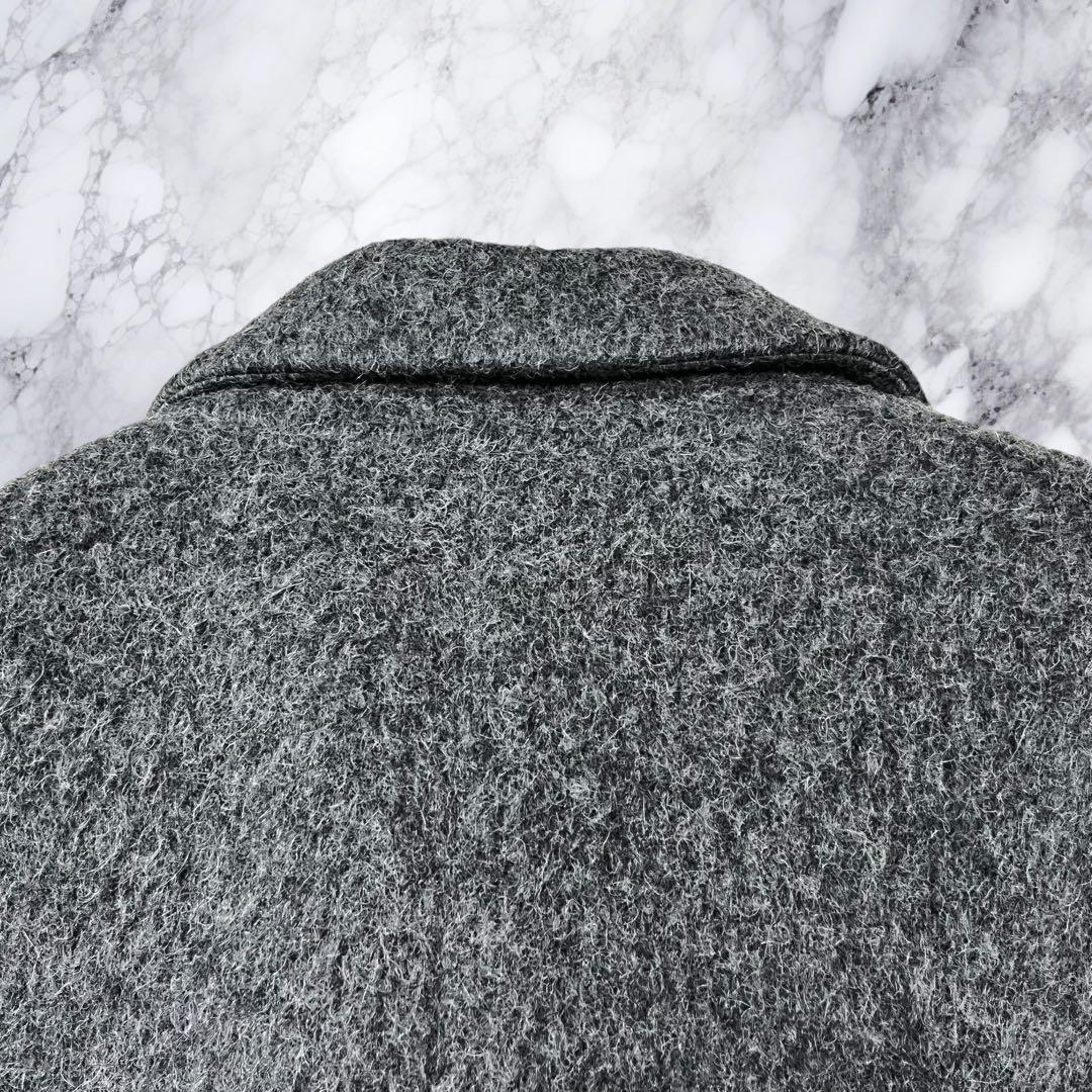 IENA イエナ チェスターコート ウール アルパカ モヘア シャギー 灰色 M