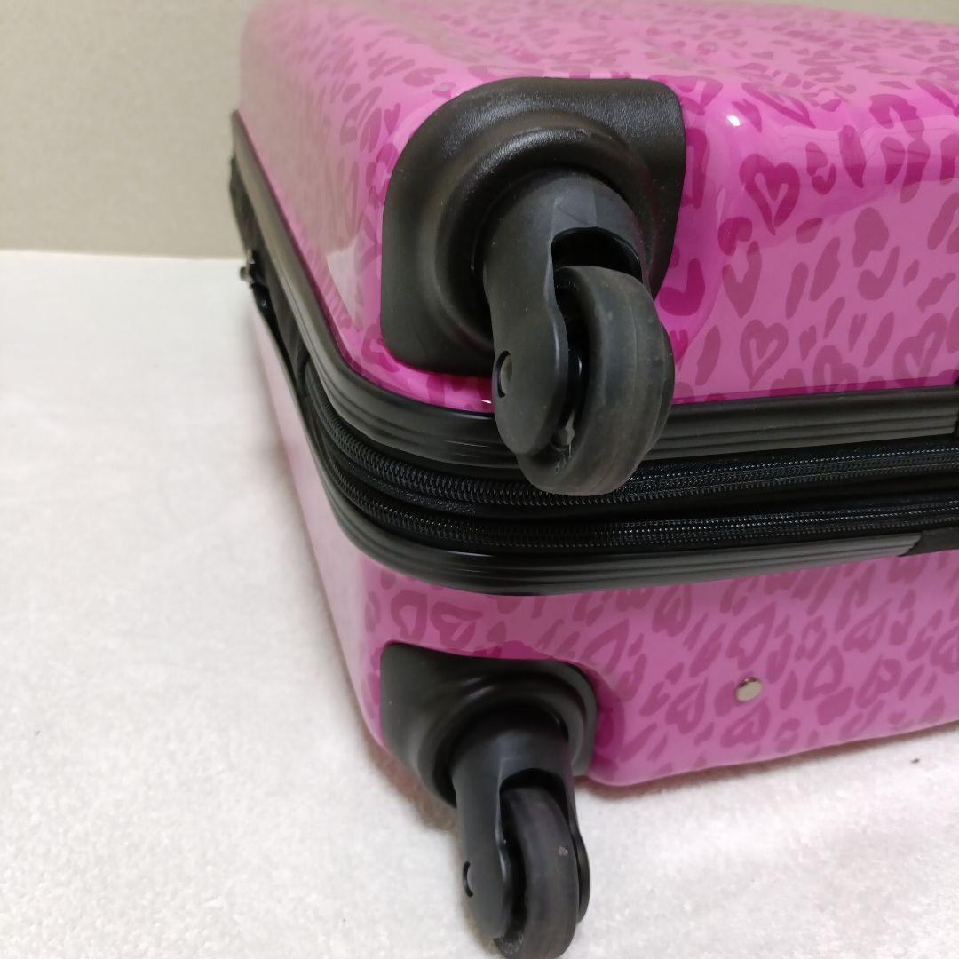 【美品】VIVAYOU キャリーケース　ピンクヒョウ柄