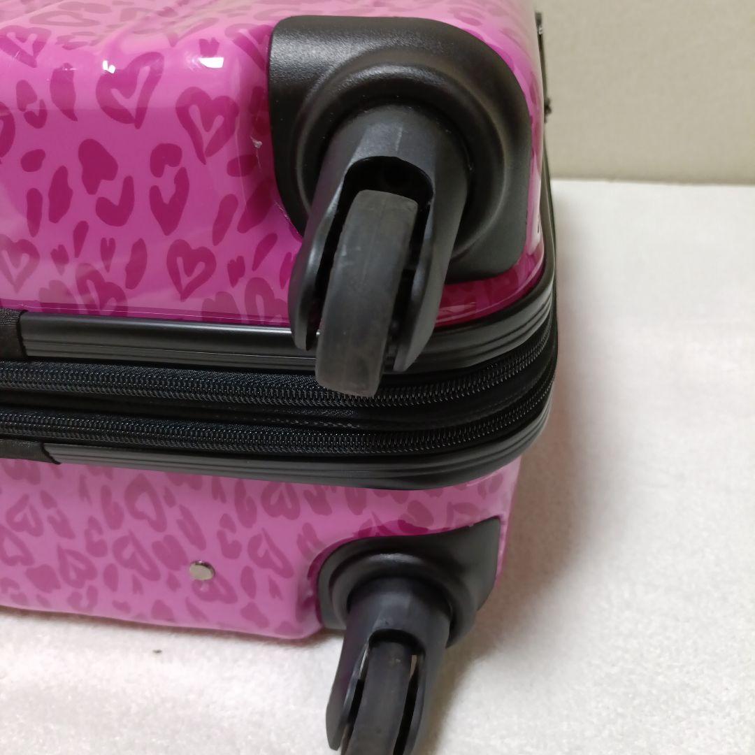 【美品】VIVAYOU キャリーケース　ピンクヒョウ柄