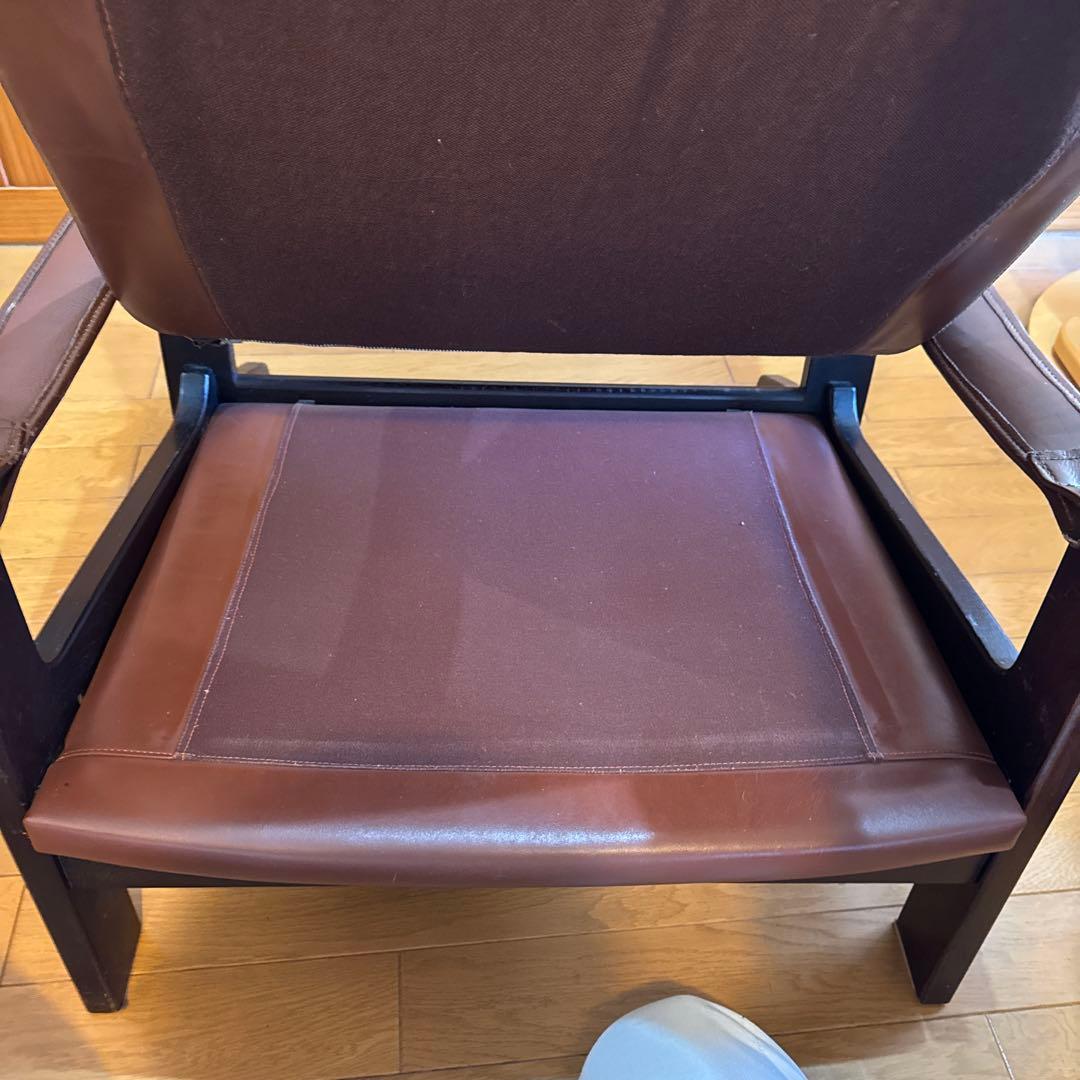 カンディハウス HOCK社 シャーフ 1人掛けソファ　マホガニー/本革　北欧