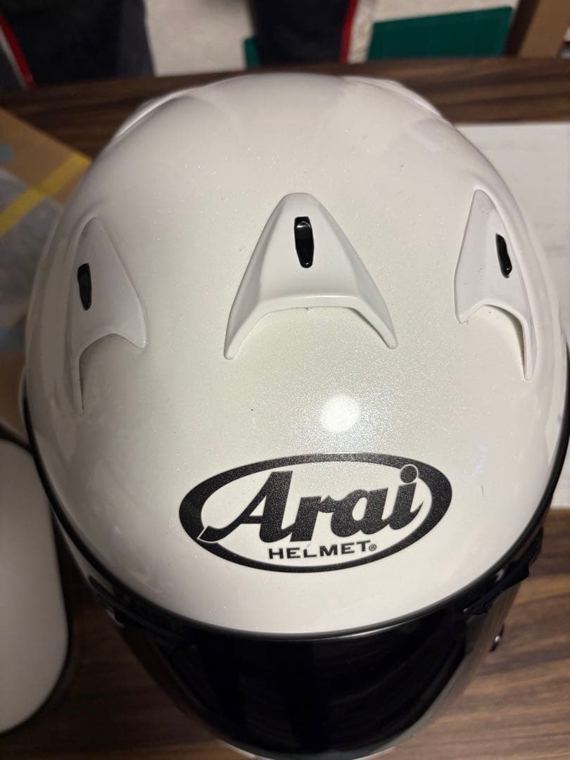 【USED】 Arai ヘルメット PROFILE グラスホワイトサイズM