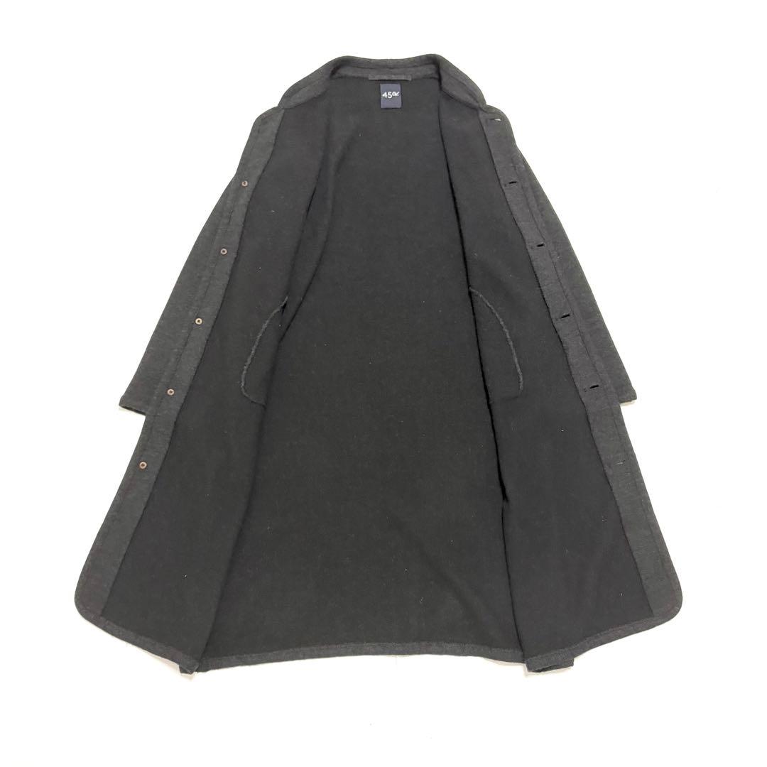 大*蔵様 45R フロート縮絨のニットコート ウール ロングコート