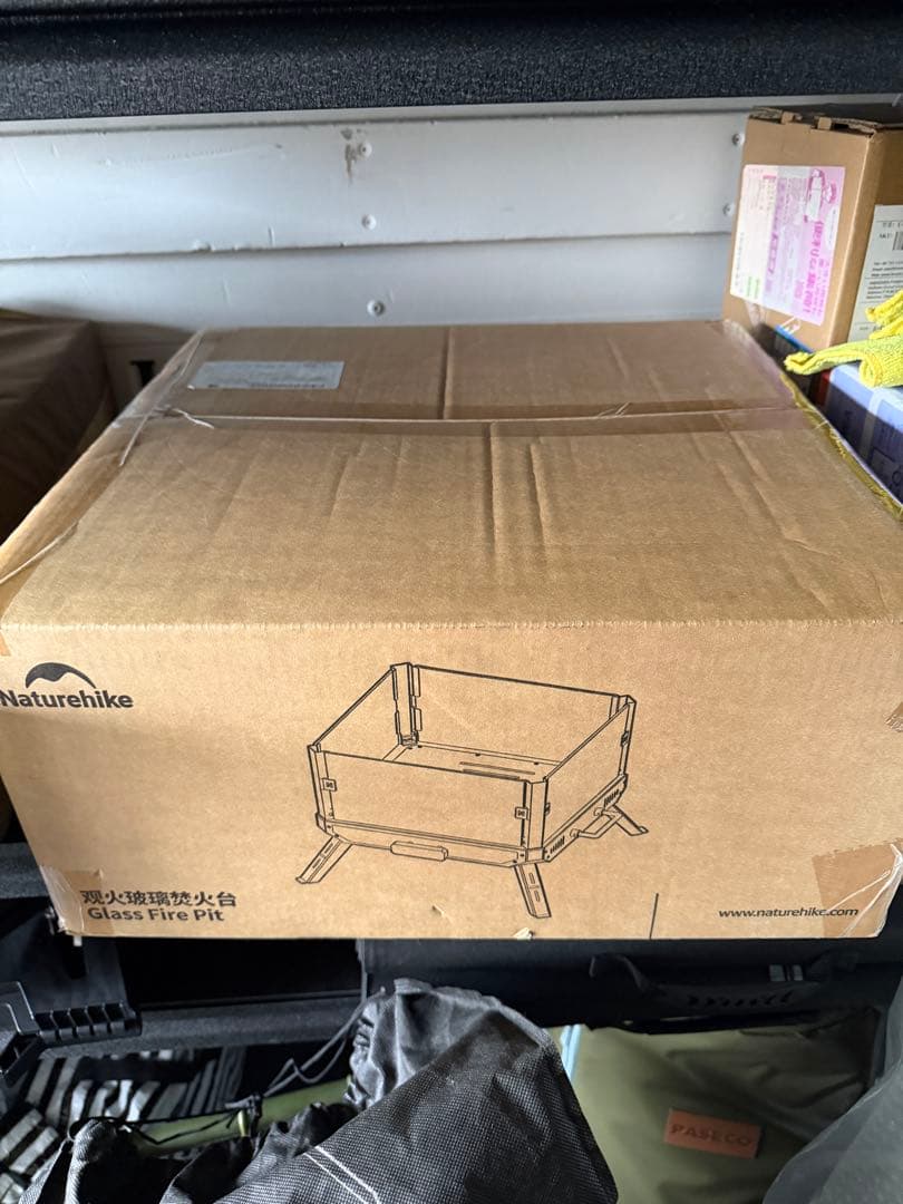 Naturehike 焚き火台 折りたたみ ガラス製 ４面透明デザイン