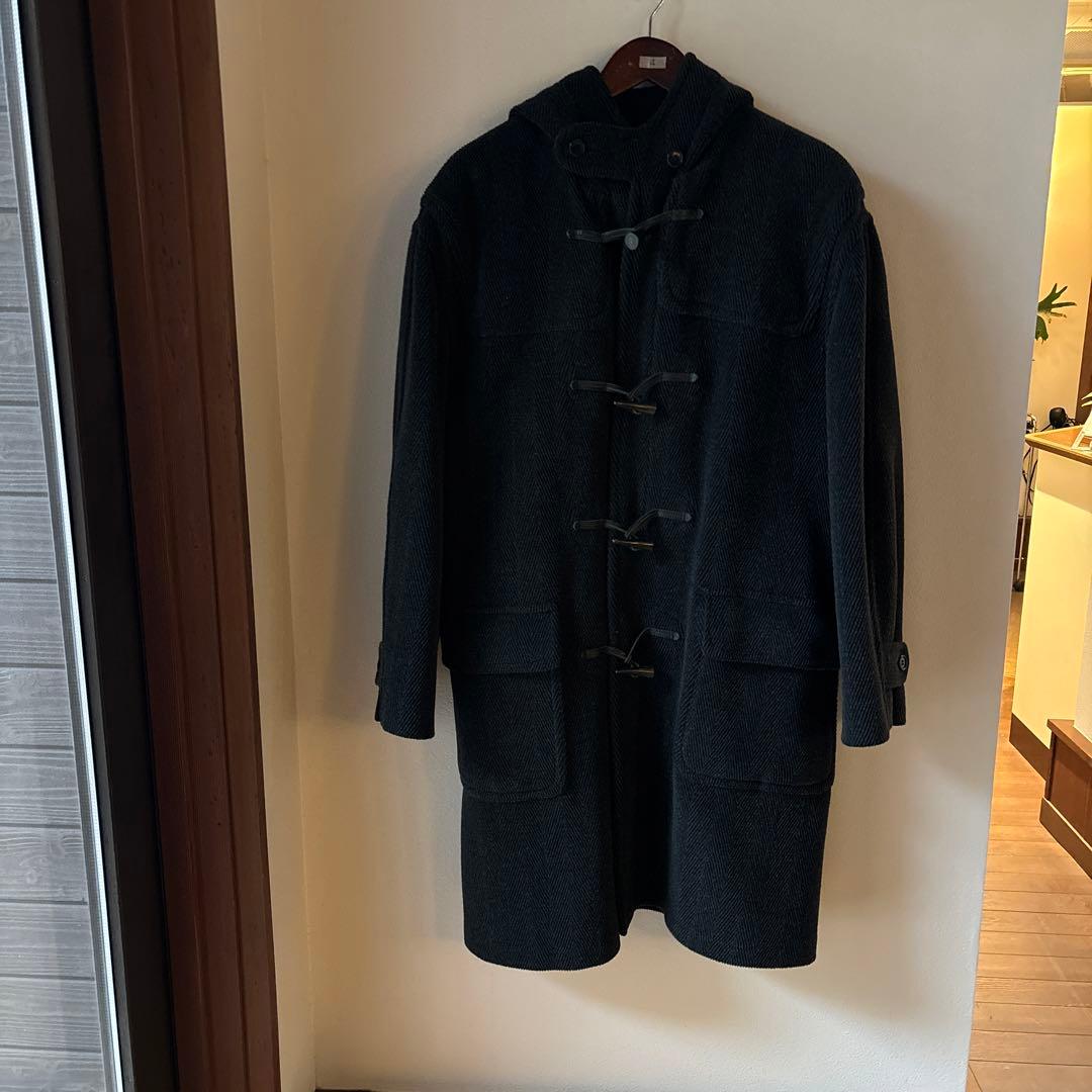 GLOVERALL ムーアブルック グレー ヘリンボーン ダッフルコート - メルカリ