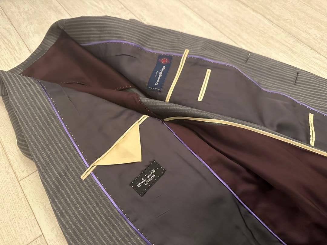 【イタリア製高級生地ゼニア】ポールスミス　スーツ　Sサイズ　オールシーズン用