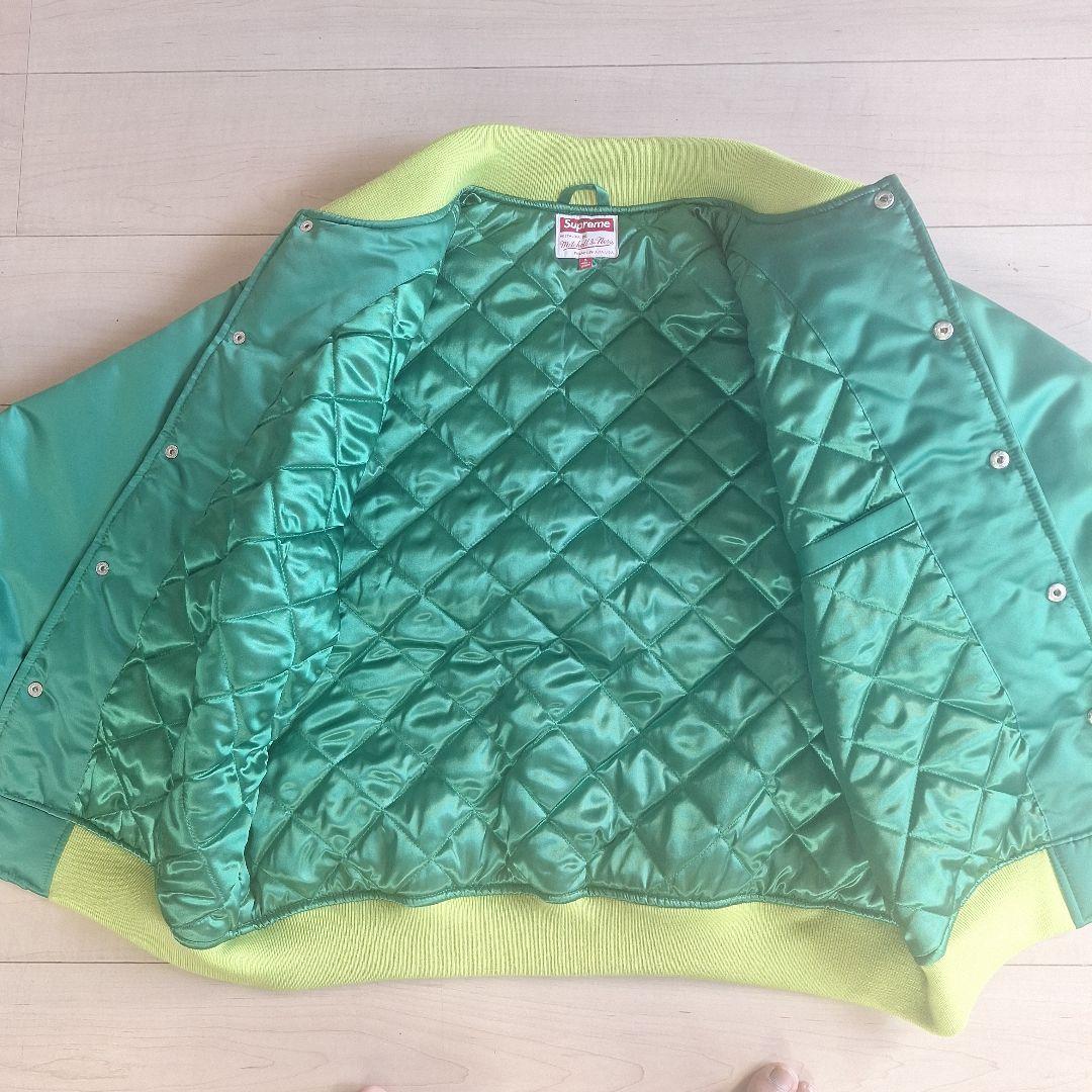 Supreme Mitchell & Ness スタジャン グリーン