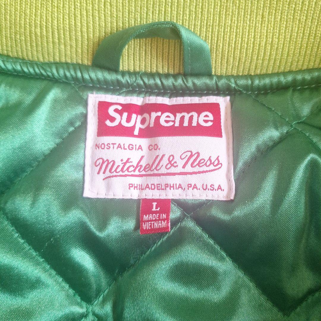 Supreme Mitchell & Ness スタジャン グリーン
