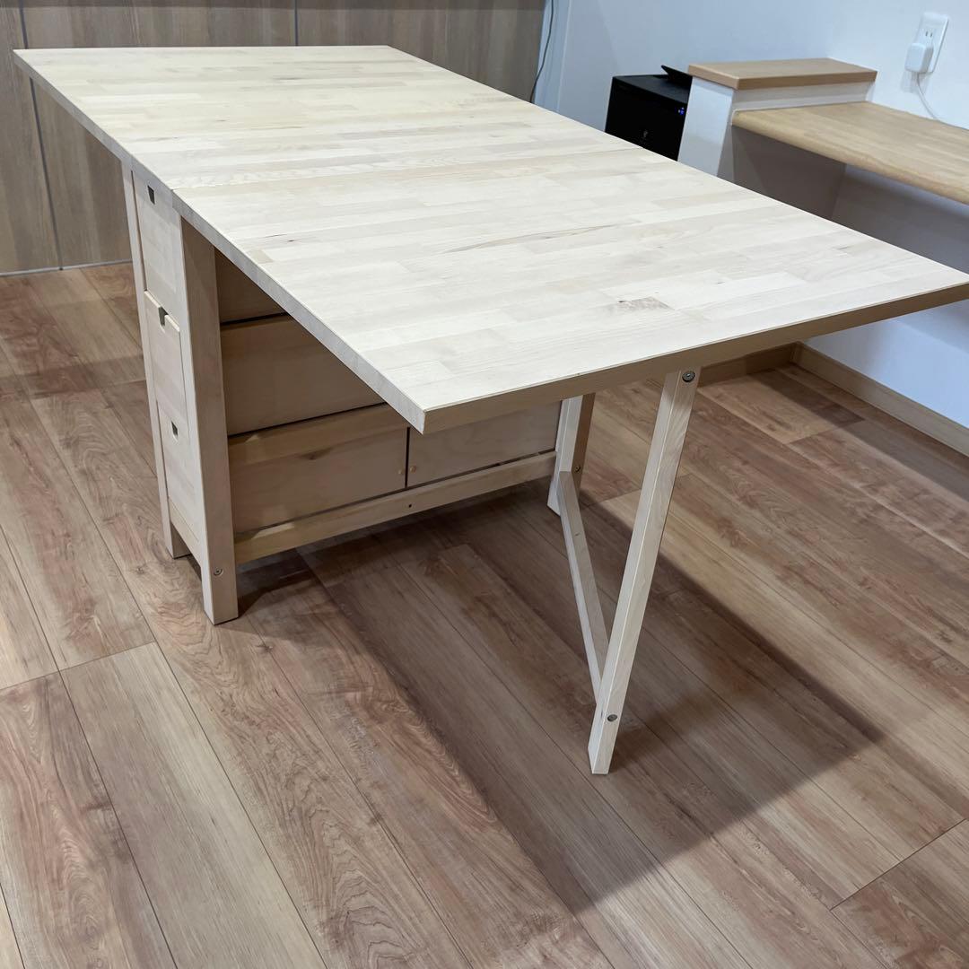 IKEA NORDEN ゲートレッグテーブル L108910307 - ダイニングテーブル