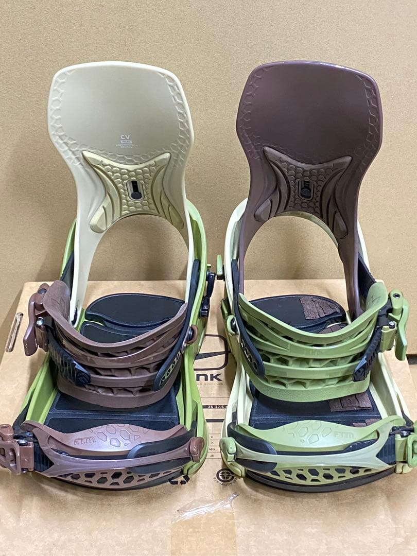 FLUX CV Mサイズ 23-24 ブラウン/カーキ ビンディング カービング