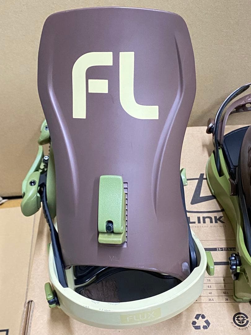 FLUX CV Mサイズ 23-24 ブラウン/カーキ ビンディング カービング