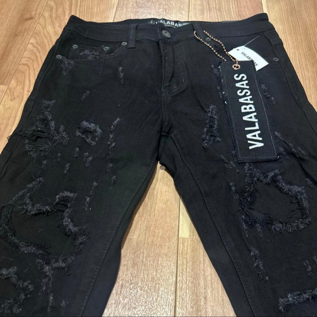 バラバサス【新品未使用】valabasasクラッシュスキニーデニム 29