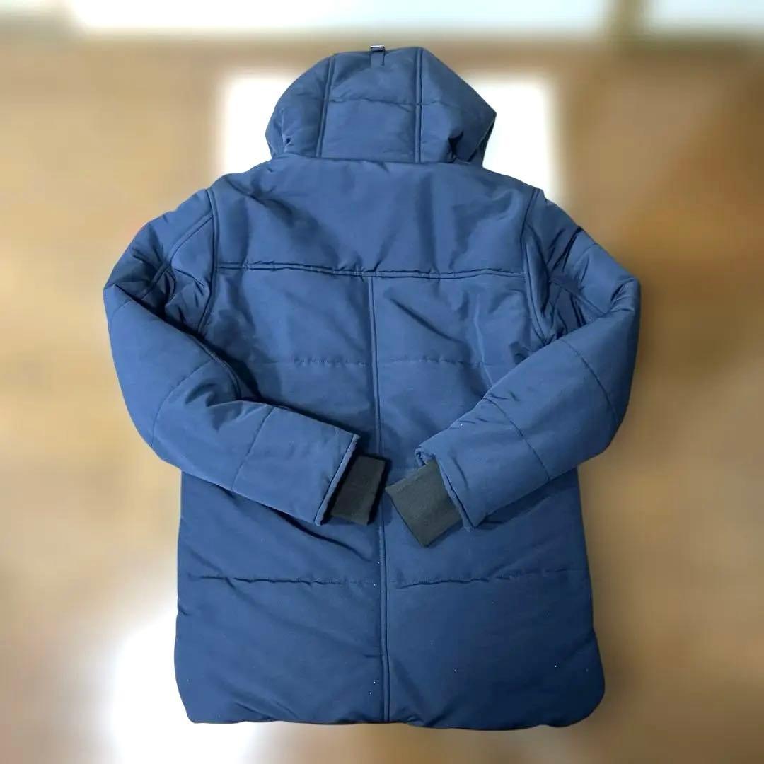 そ*ら様   フード付きダウンジャケットネイビー　美品カナ