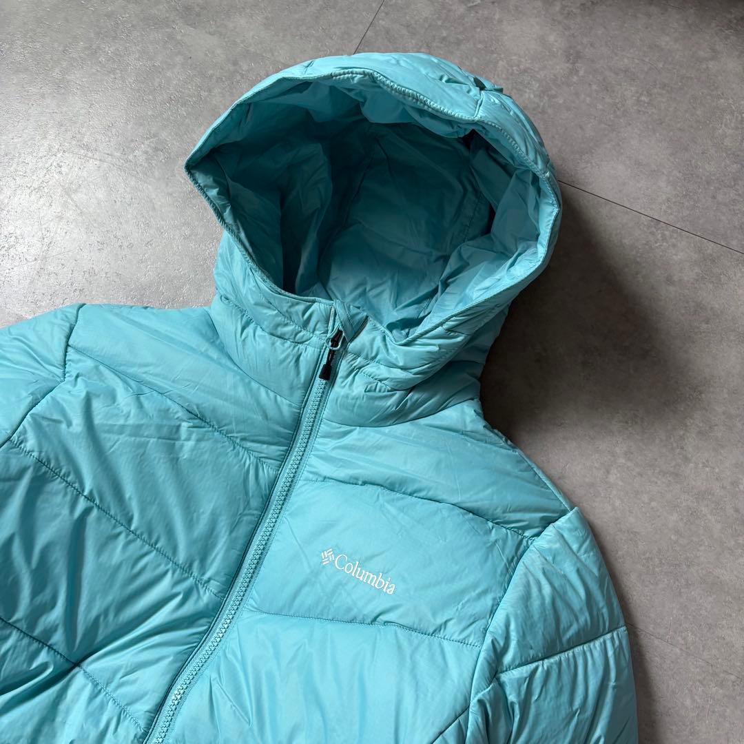 今期大注目❗️】columbia マウンテンパーカー パフダウン 水色 L
