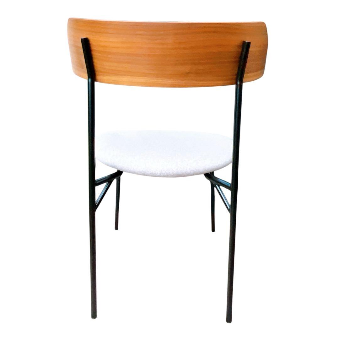 関家具　カペルⅢダイニングチェア座面ライトグレー　ウォルナット　2脚セット