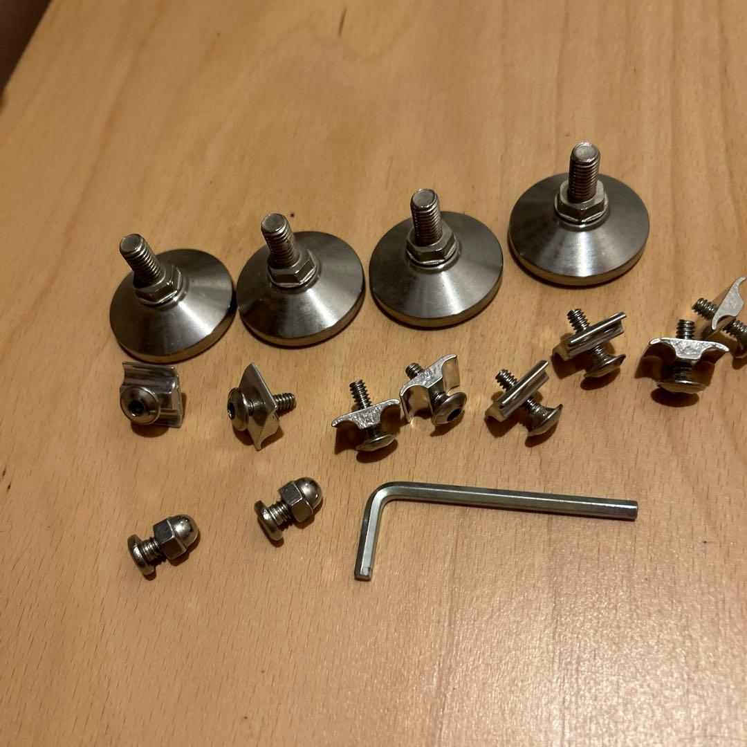 無印良品　ステンレスユニットシェルフ　タモ材　ワイド大