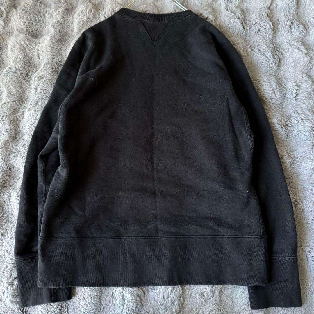 LOOPWHEELER × BEAMS ブラック スウェット 両V クルーネック