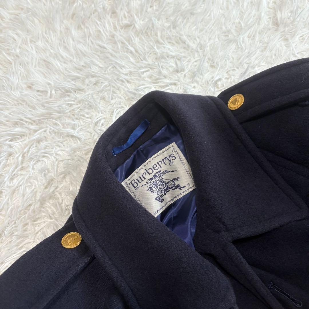 BURBERRYS ロングコート カシミヤ混 ベルト付 金ボタン ダブル 9