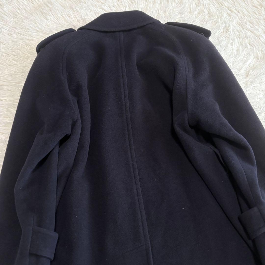 BURBERRYS ロングコート カシミヤ混 ベルト付 金ボタン ダブル 9