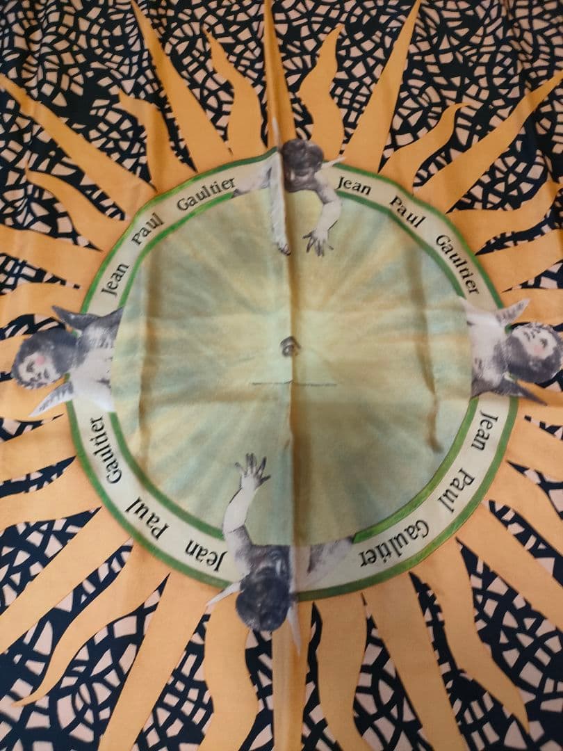 a48 ジャンポールゴルティエ スカーフ シルク100