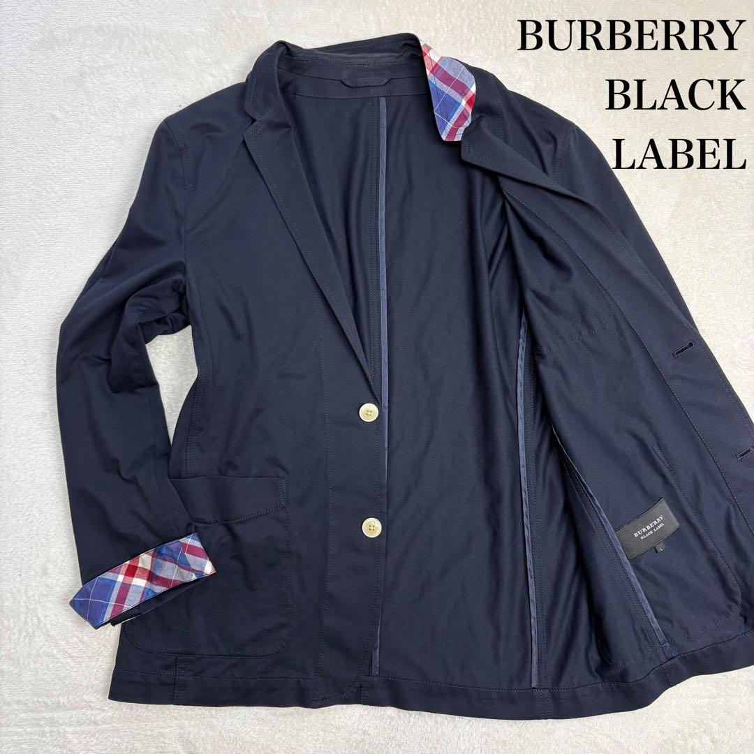 美品✨リネン✨L】バーバリーブラックレーベル テーラードジャケット