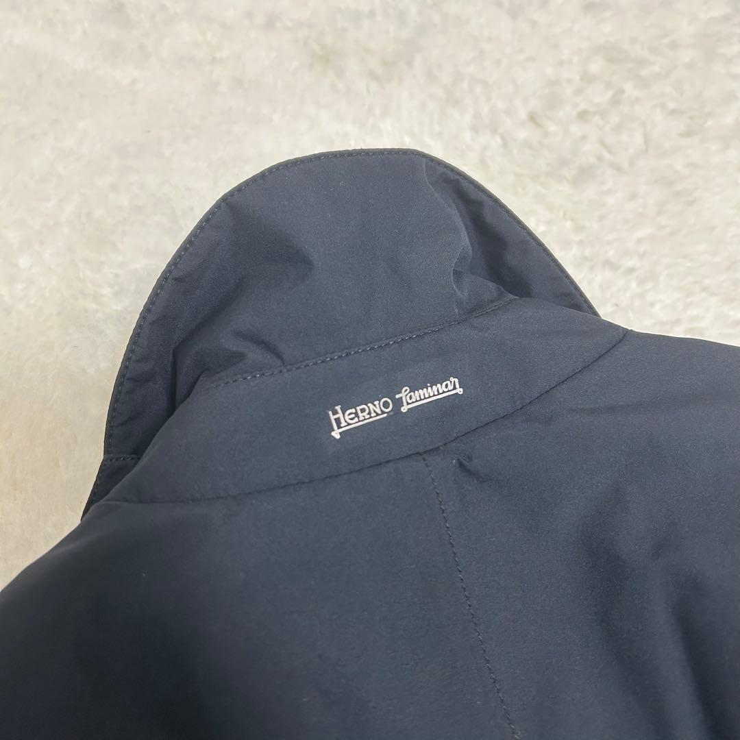 【極美品】ヘルノ ゴアテックス ラミナー ステンカラーコート ダウン 44サイズ