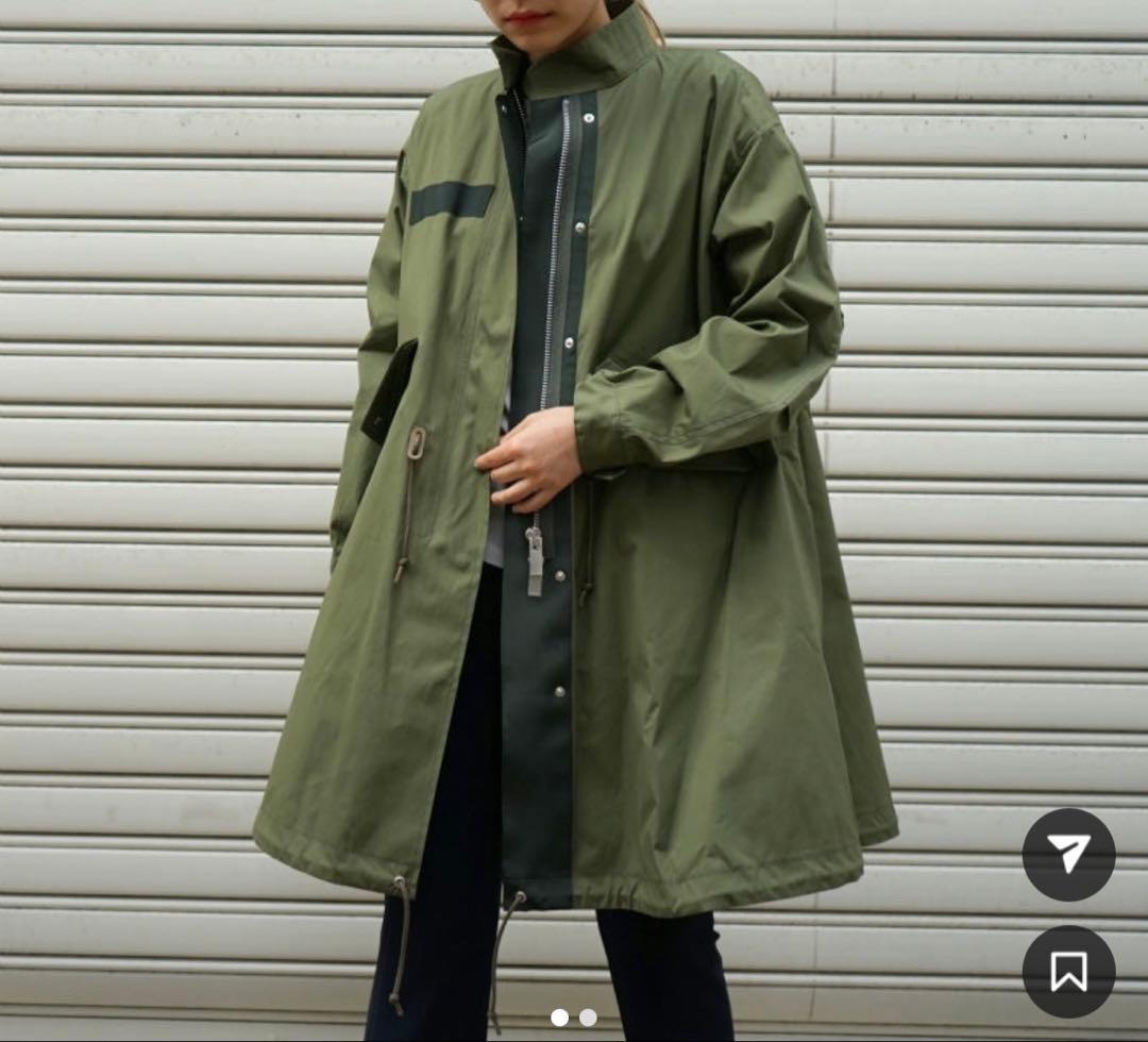 sacai コットンナイロン オックスフォード コート SCW-004 サイズ1